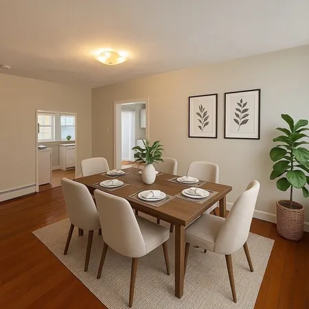 a living room with furniture lamp and window