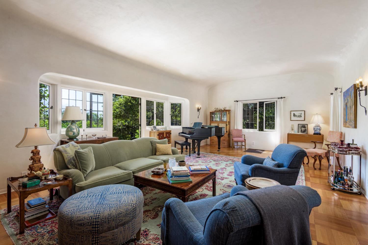 520 Foothill Road Ojai, CA 93023 - Photo 12 of 45 a living room with furniture and a large window
