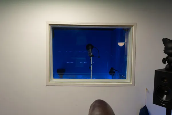 a room with a couch and toys