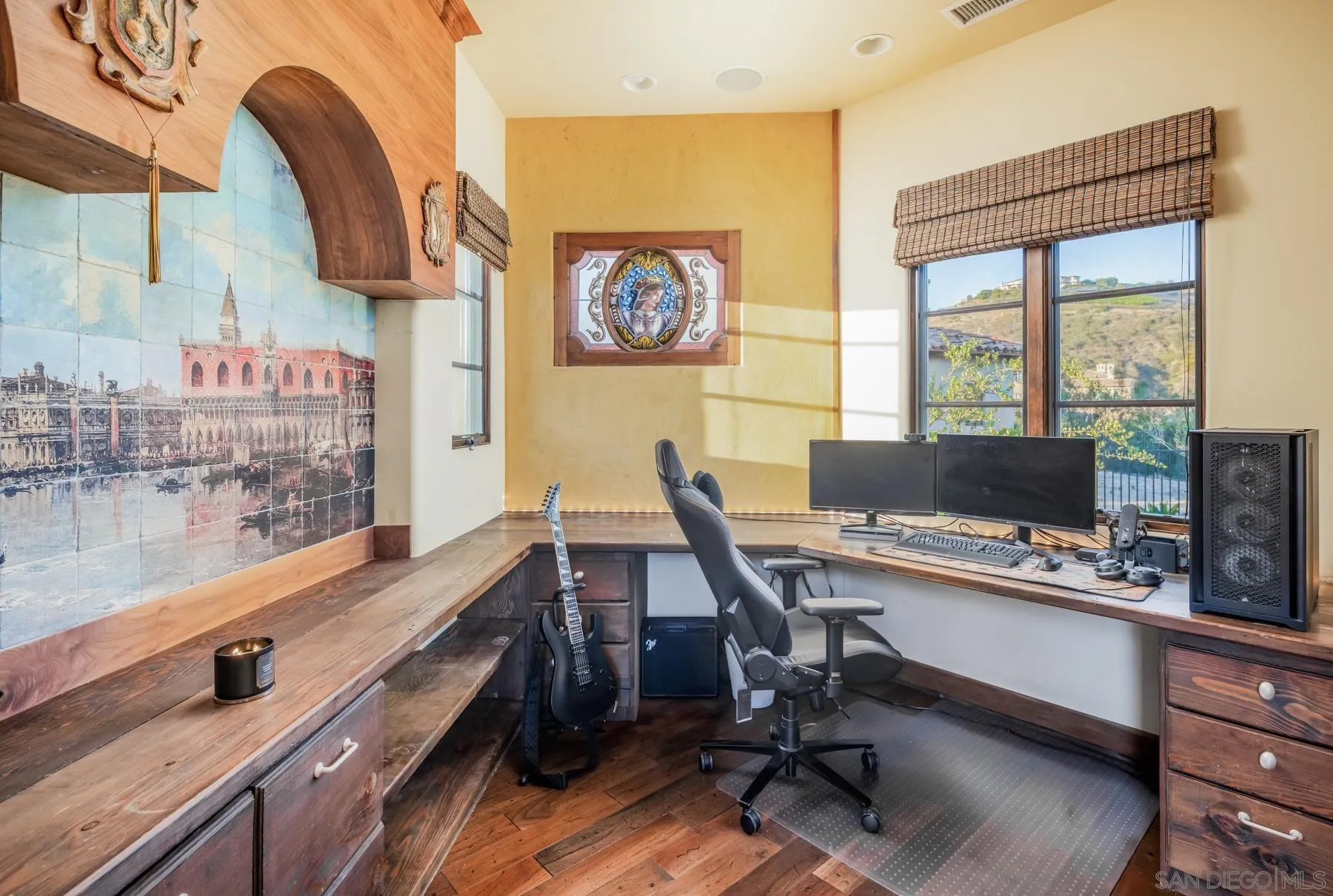 18113 El Brazo Rancho Santa Fe, CA 92067 - Photo 21 of 33 a view of a workspace with furniture and a window