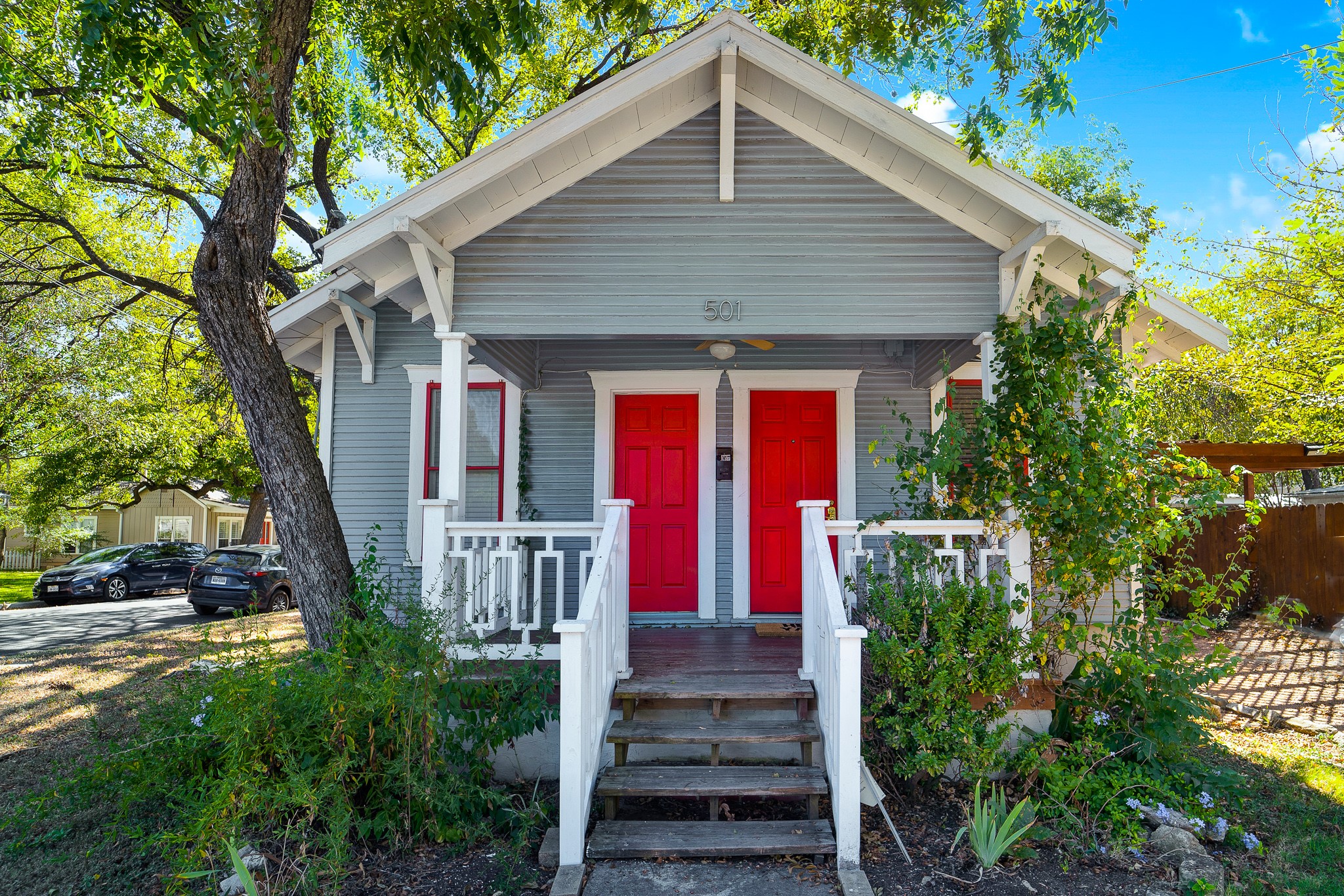 501 West 41st Street Austin, TX 78751 - Photo 1 of 18 a front view of house with trees
