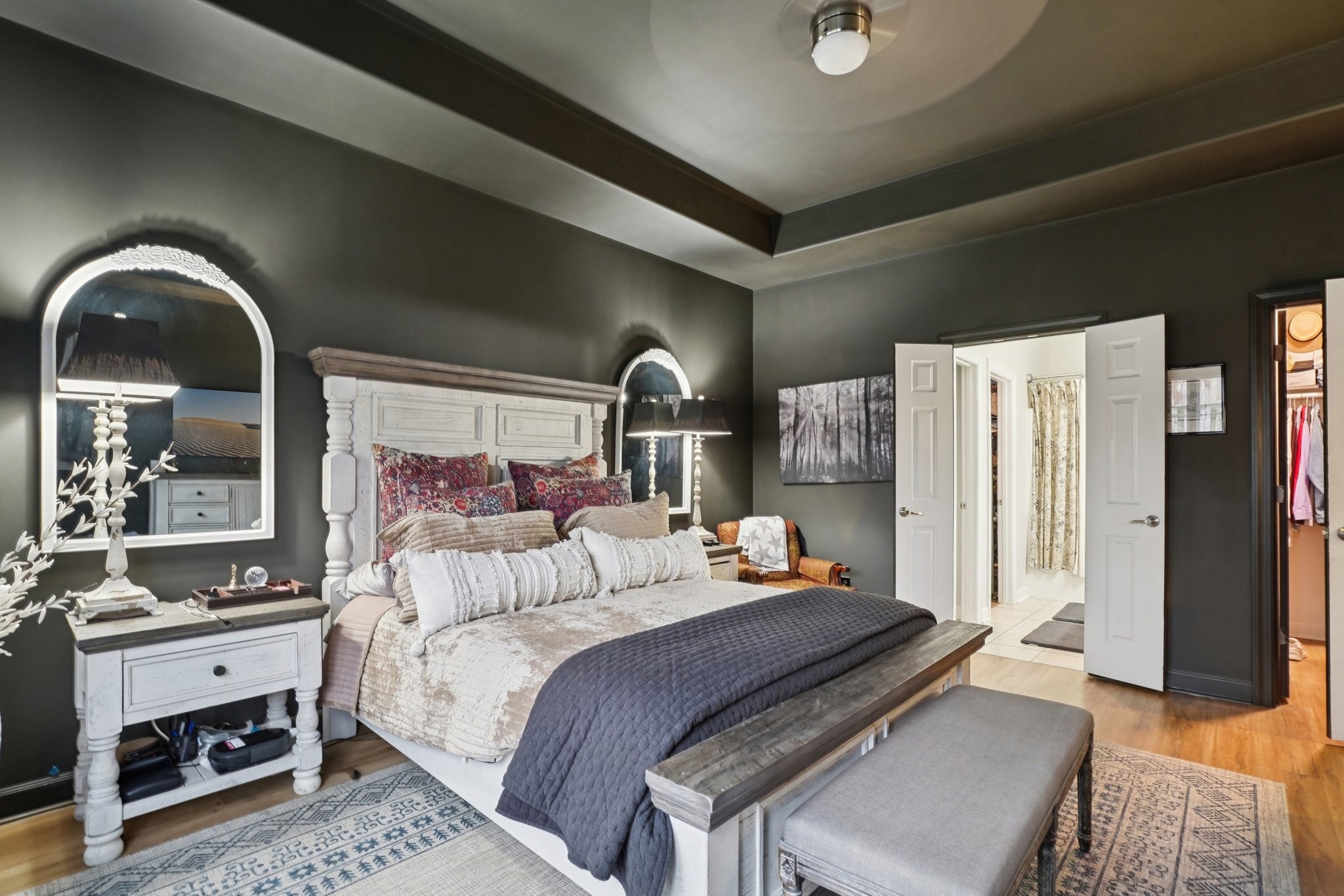 2521 Pennington Bend Road, Unit 206 Nashville, TN 37214 - Photo 16 of 34 a bedroom with bed and wooden floor