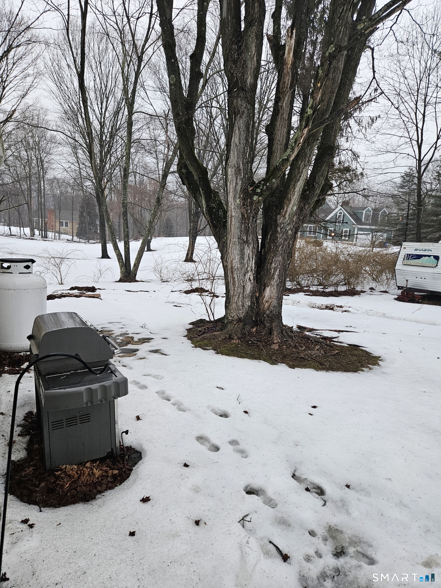 901 Baldwin Road Woodbridge, CT 06525 - Photo 2 of 27 a street view covered with snow