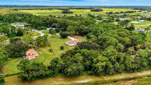 a view of a garden with an outdoor space