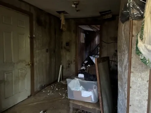 a view of storage and utility room