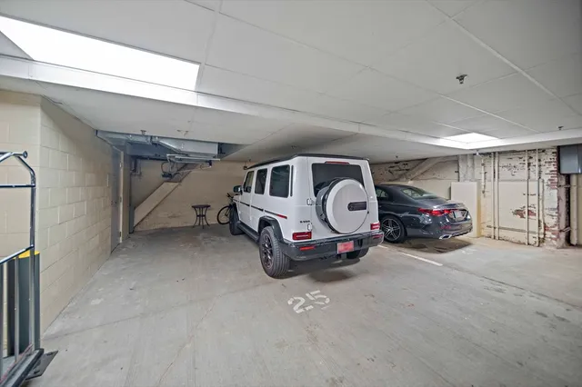 a view of car garage
