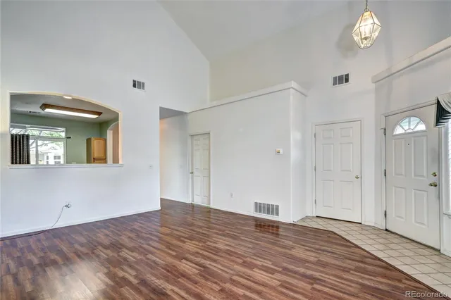 wooden floor in an empty room
