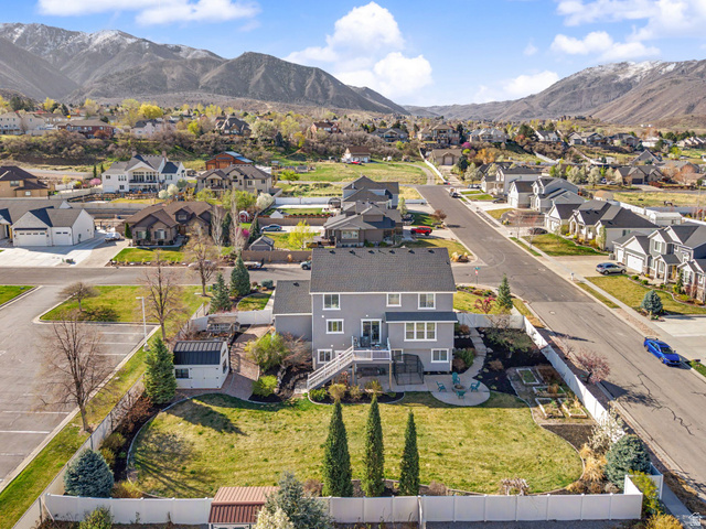 117 Ridge View Drive Elk Ridge, UT 84651 - Photo 36 of 42 Aerial view of residential area featuring mountains