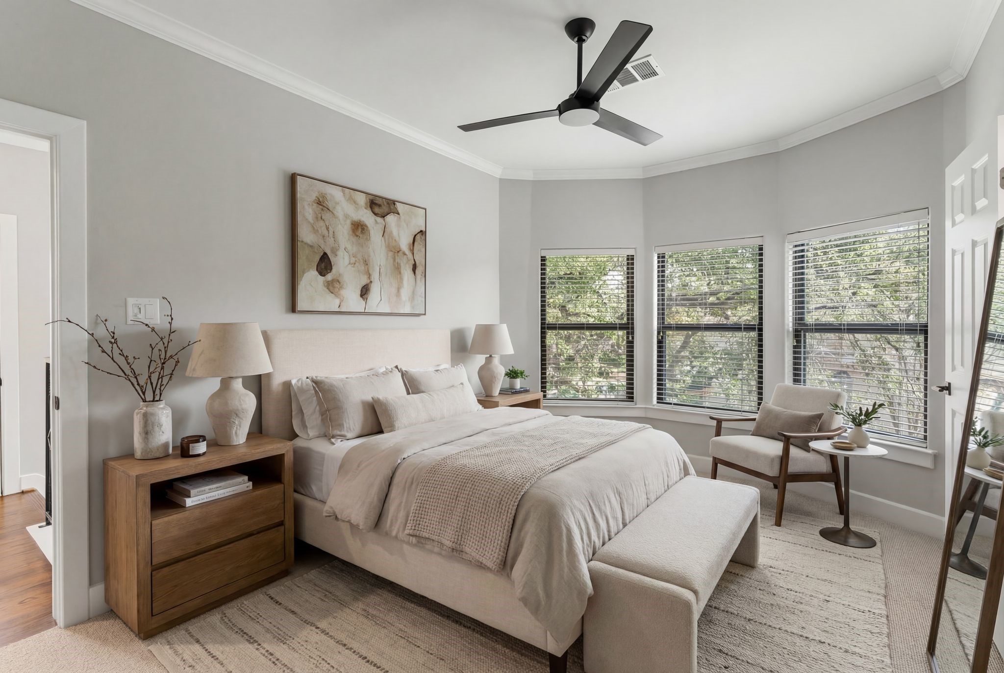 6501 Rodrigo Street Houston, TX 77007 - Photo 25 of 38 Virtually staged secondary bedroom.