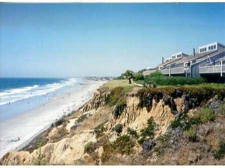 a view of beach and ocean