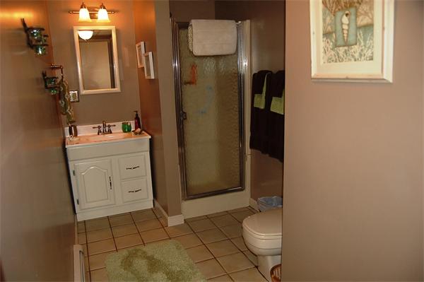 145 Star Avenue Woonsocket, RI 02895 - Photo 19 of 20 a bathroom with a granite countertop toilet and a sink