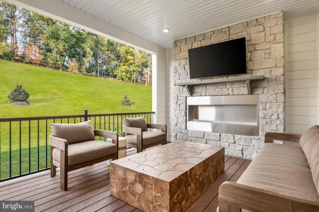 a outdoor space with furniture