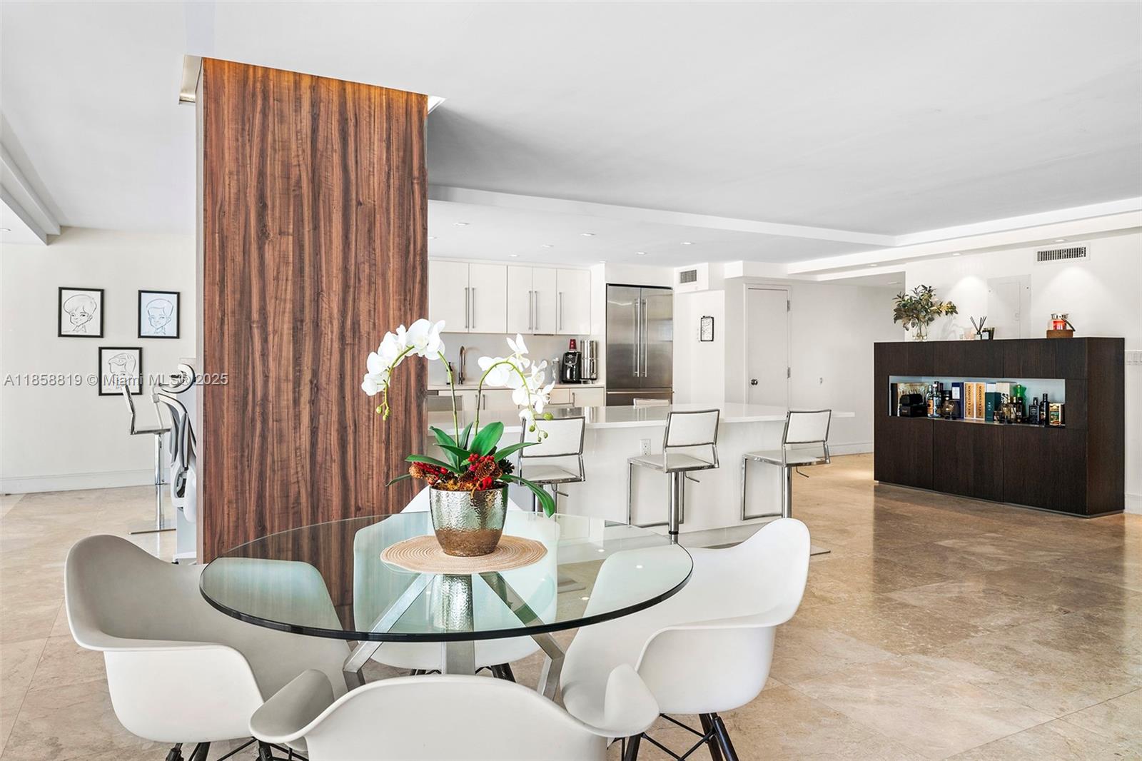 600 Grapetree Drive, Unit 3BS Key Biscayne, FL 33149 - Photo 8 of 47 a living room with furniture and wooden floor