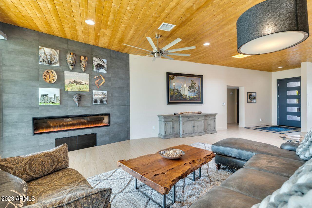 2302 East Mountain View Road Phoenix, AZ 85028 - Photo 9 of 58 Great Room with Linear Fireplace