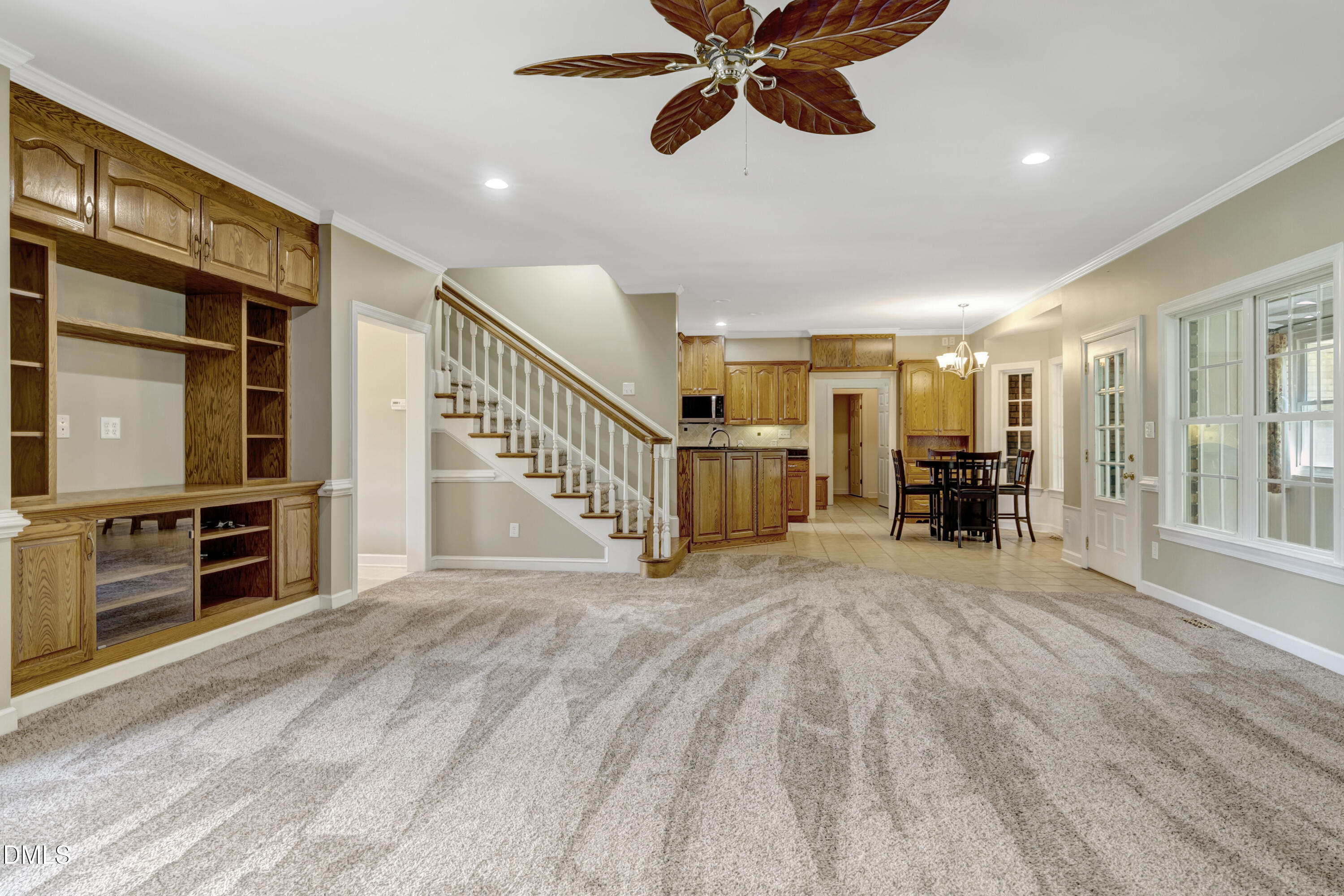 1086 Roberts Chapel Road Stem, NC 27581 - Photo 25 of 33 a view of a livingroom with a staircase