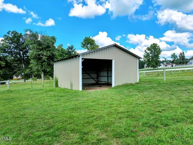 a view of a golf course with a lake