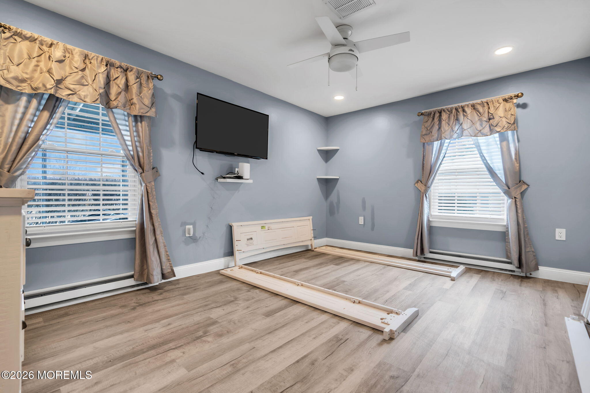 7A Amherst Road, Unit A Whiting, NJ 08759 - Photo 12 of 18 wooden floor in an empty room with a window