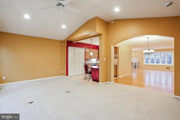 a view of an empty room