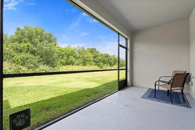 a view of a two chair in the balcony