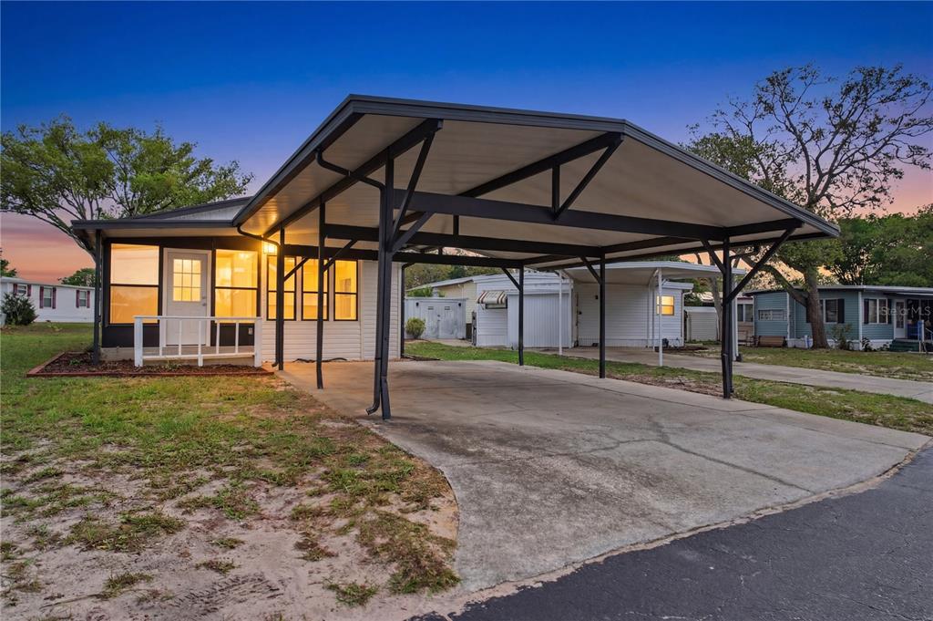 a view of a house and outdoor space