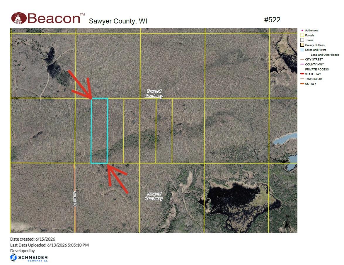 Off Borrie Road, Unit 10ACRES Couderay, WI 54828 - Photo 5 of 5 Gallery Image 5