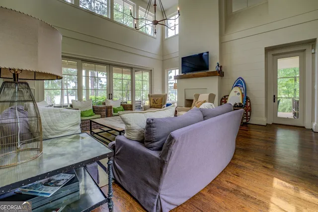 a kitchen with stove and cabinets