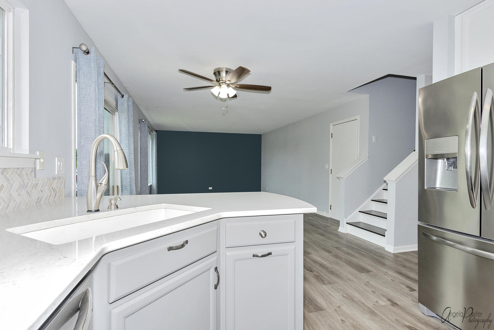 4801 Stillwater Road Wonder Lake, IL 60097 - Photo 7 of 36 a kitchen with a refrigerator sink and cabinets
