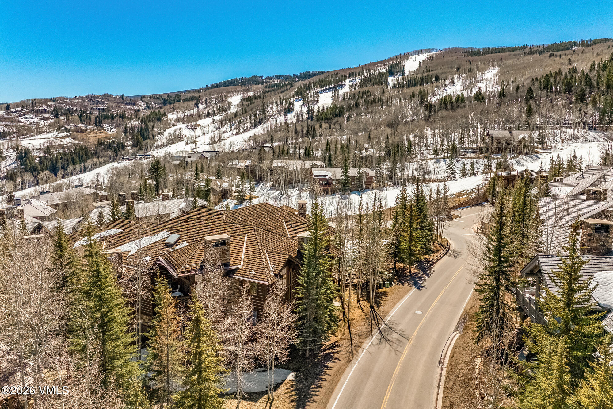 1087 Bachelor Ridge Road, Unit 205 Avon, CO 81620 - Photo 35 of 45 a view of aerial view of residential houses with outdoor space