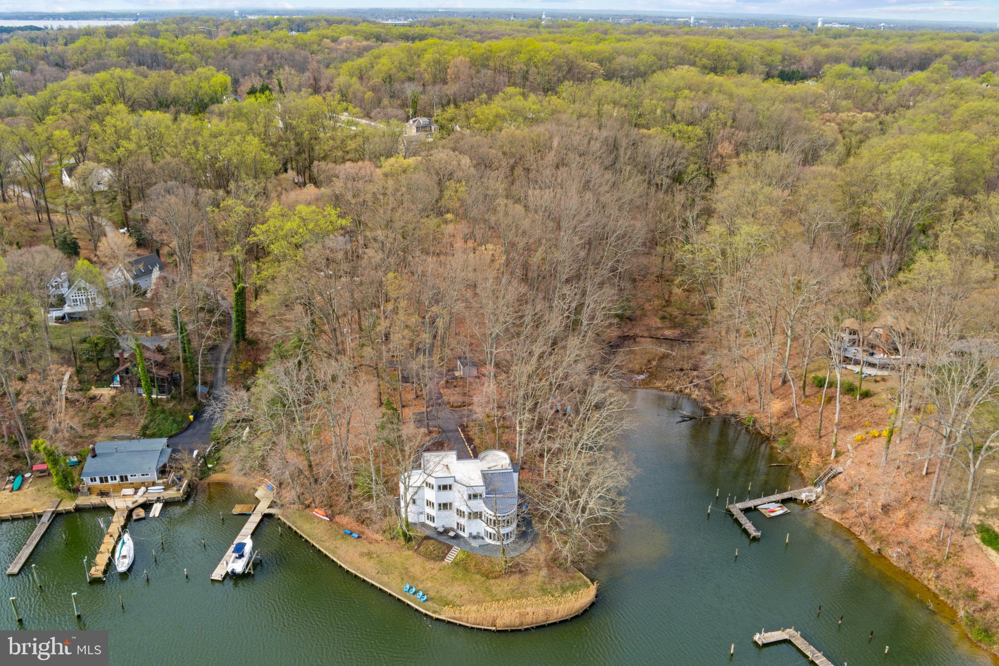 378 Forest Beach Road Annapolis, MD 21409 - Photo 41 of 42 an aerial view of a house with a yard