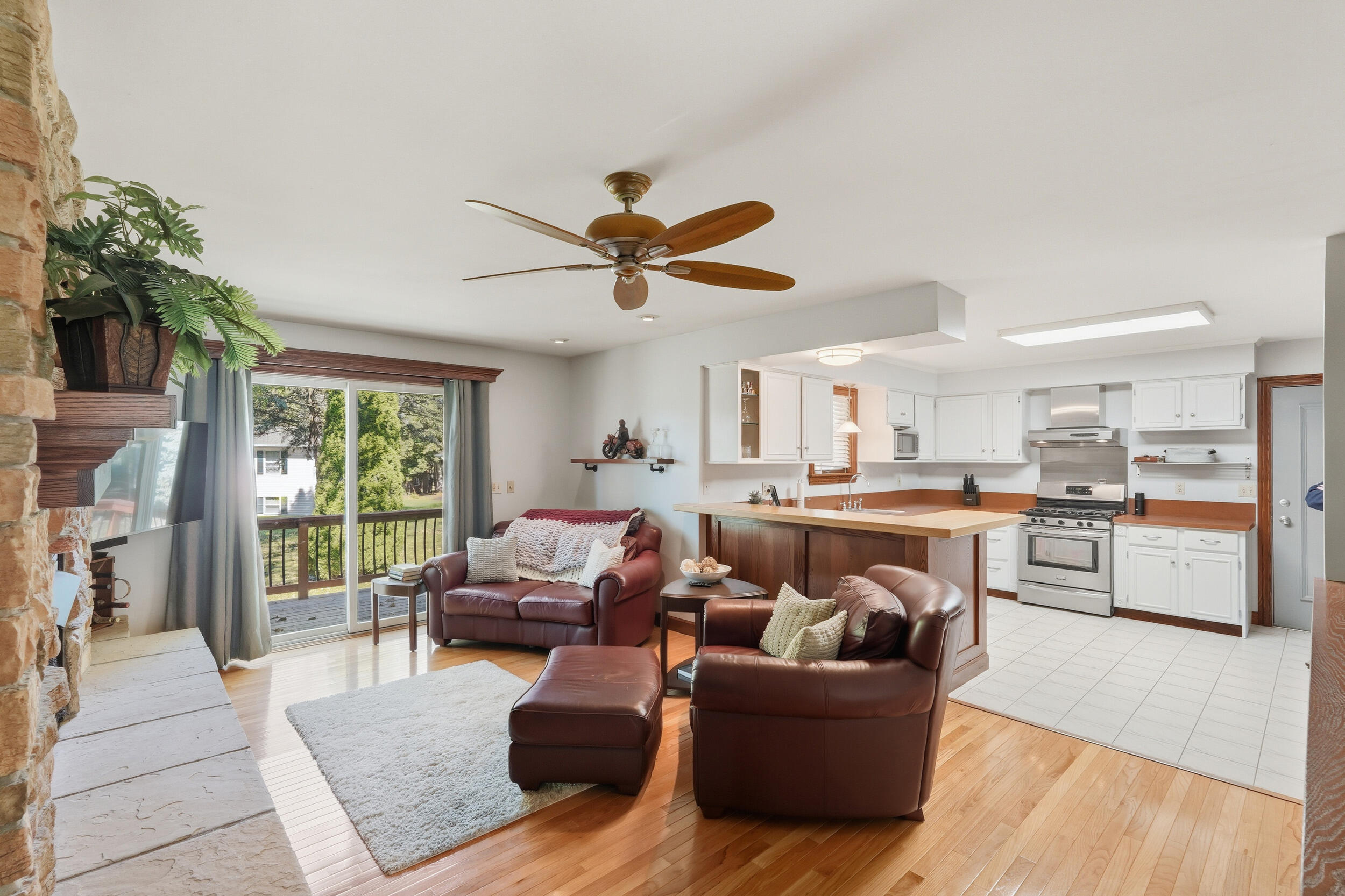 2325 Drop Anchor Drive Crown Point, IN 46307 - Photo 13 of 28 a living room with furniture kitchen view and a large window