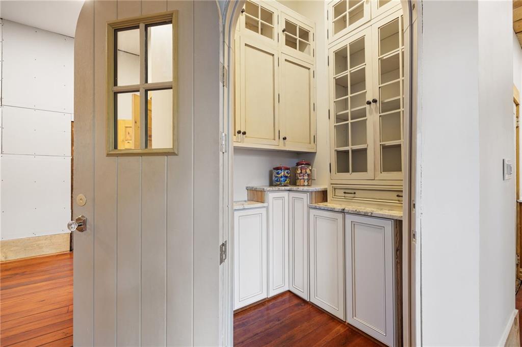 4284 Marietta Street Powder Springs, GA 30127 - Photo 17 of 70 a view of kitchen with wooden floor and cabinets