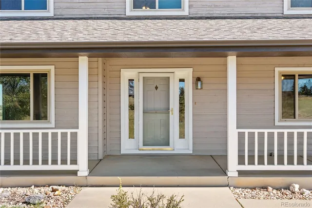 a view of a house with a door