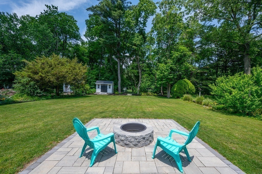 1054 Brook Road Milton, MA 02186 - Photo 17 of 23 a view of yard with seating and green space