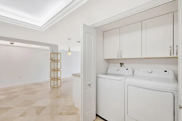 a view of a chairs in a patio