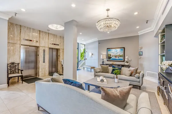 a view of a livingroom with a furniture