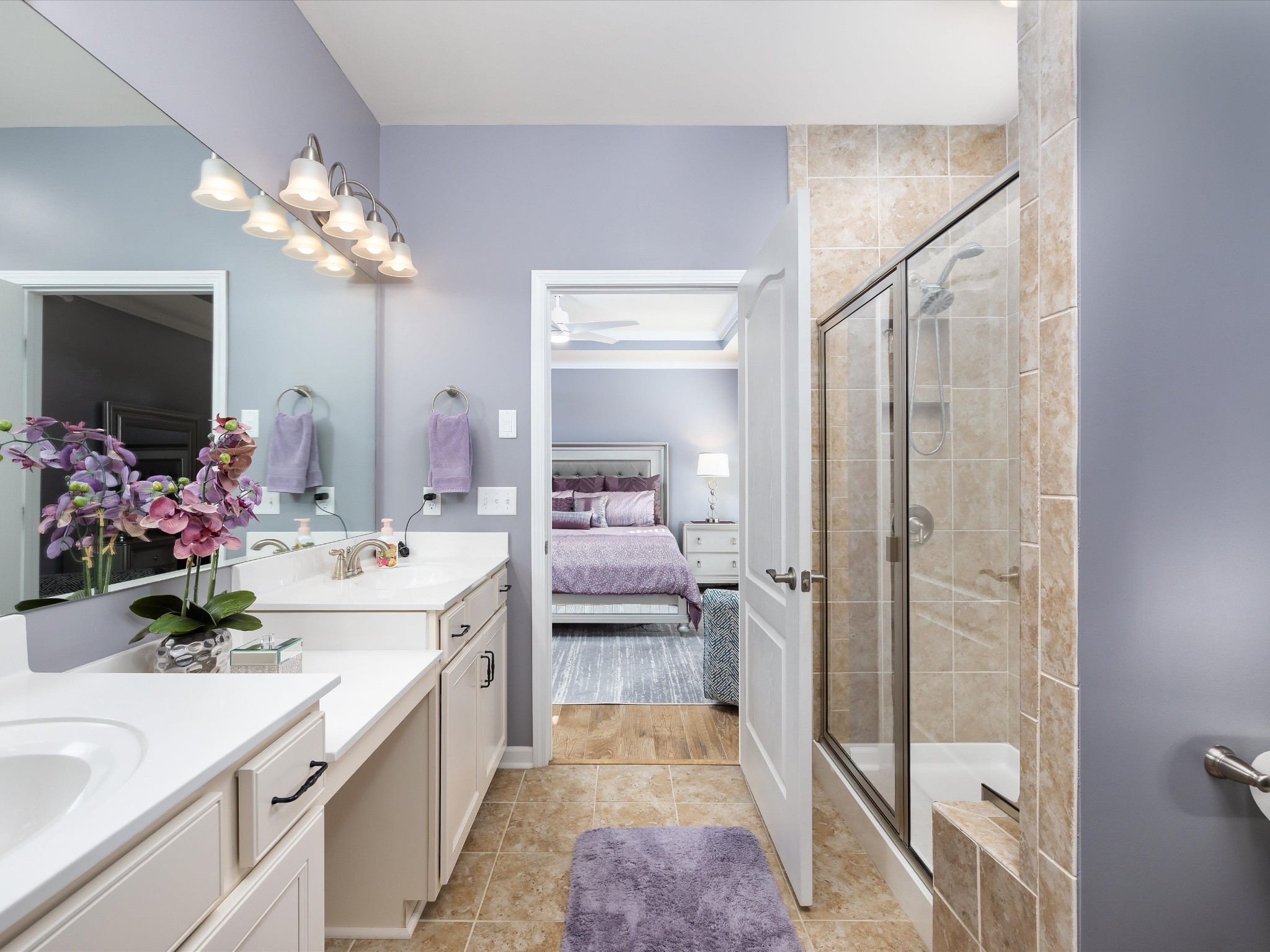 141 Tipton Pass Spring Hill, TN 37174 - Photo 18 of 49 a bathroom with a sink a vanity and a mirror