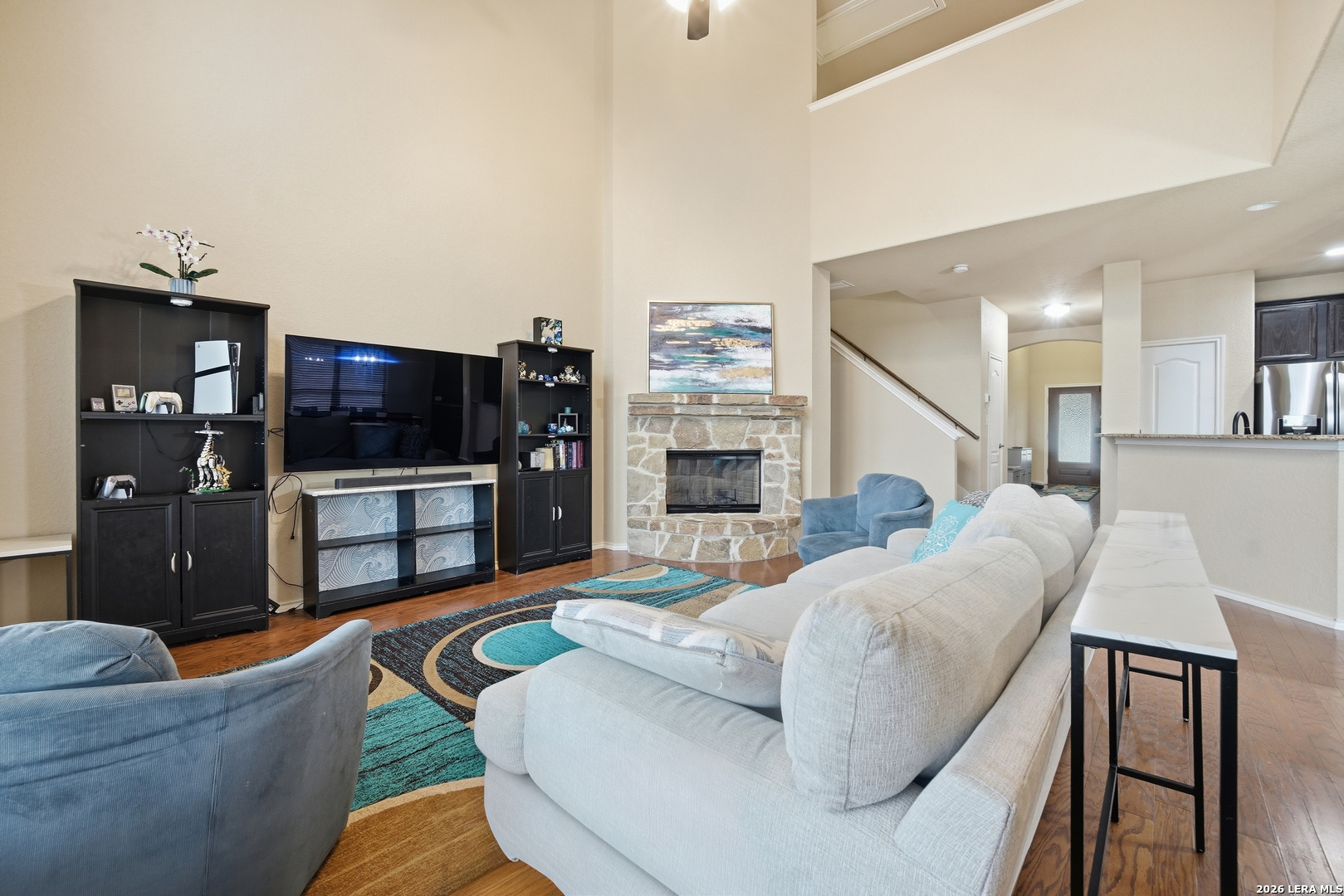 313 Brook Shadow Cibolo, TX 78108 - Photo 12 of 29 a living room with furniture and a flat screen tv