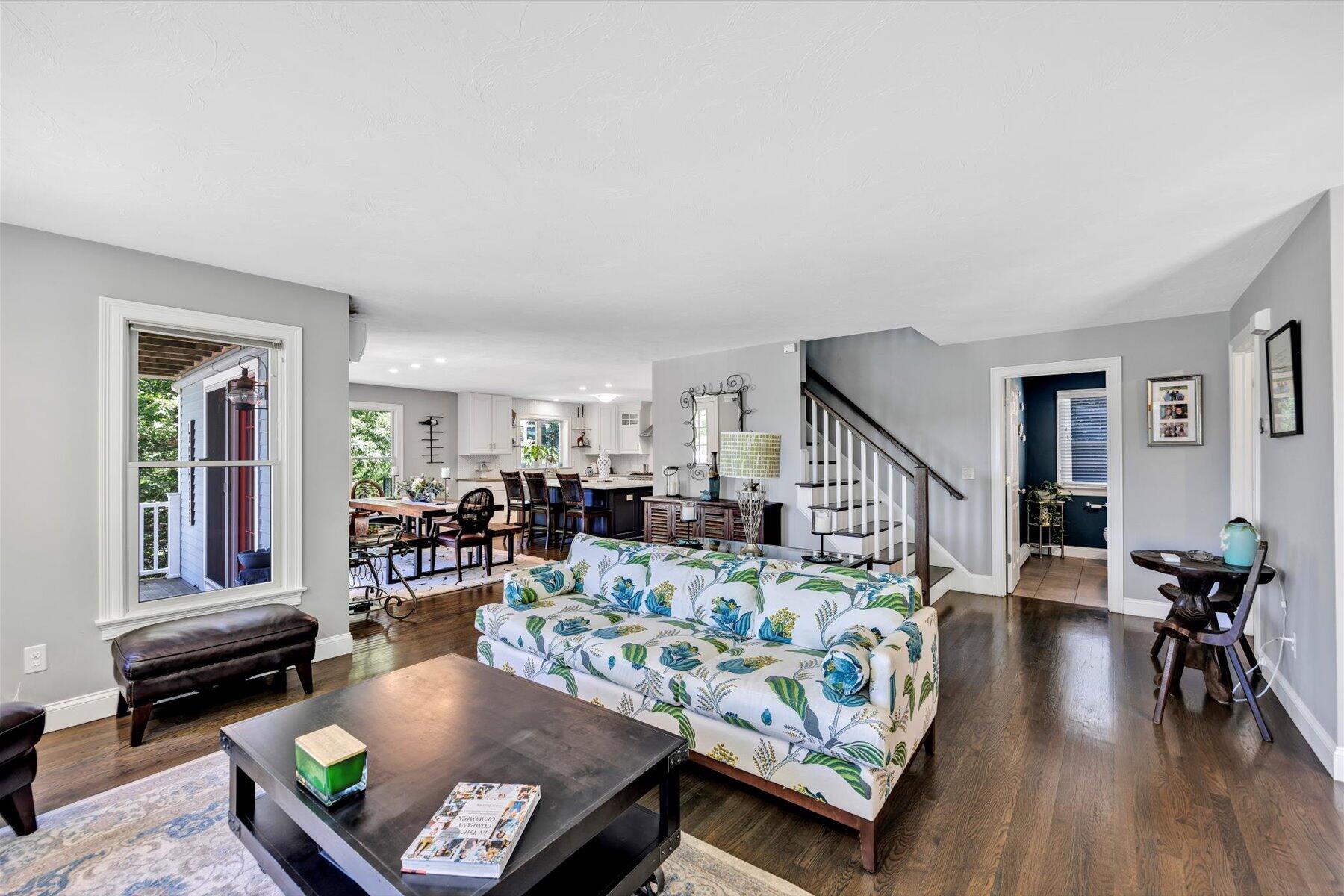 1 Ravens Nest Road Sandwich, MA 02563 - Photo 5 of 46 a living room with furniture and a wooden floor