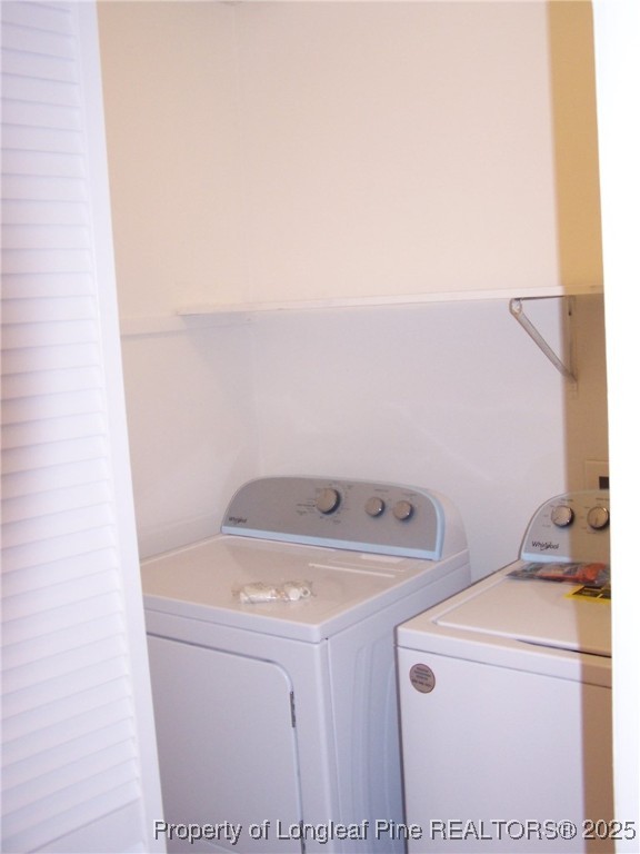 6332 A Marykirk Drive, Unit A Fayetteville, NC 28304 - Photo 9 of 17 a utility room with dryer and washer