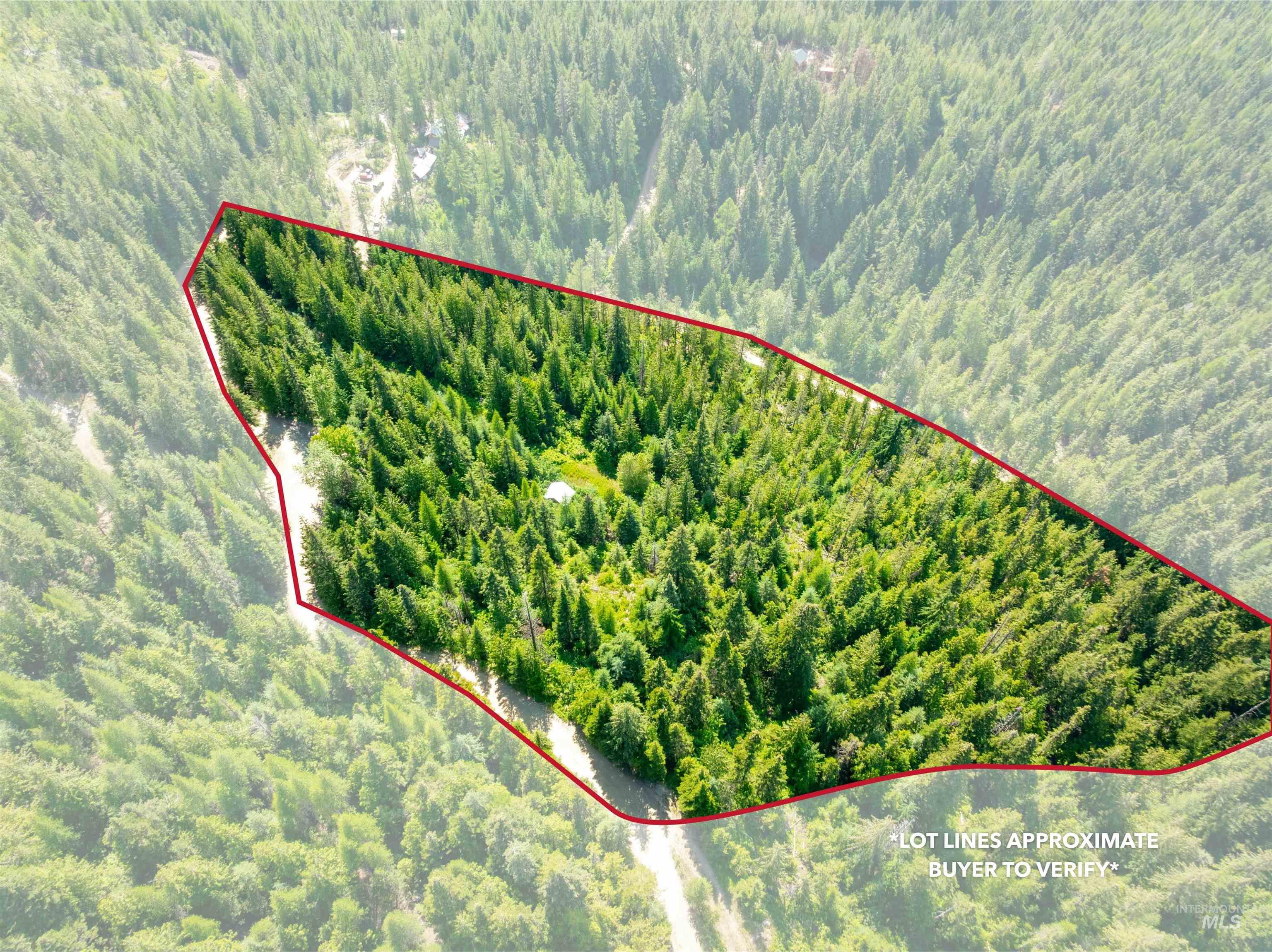 3176 Crystal Peak Road Fernwood, ID 83830 - Photo 13 of 14 Aerial overview of property's location featuring property parcel outlined