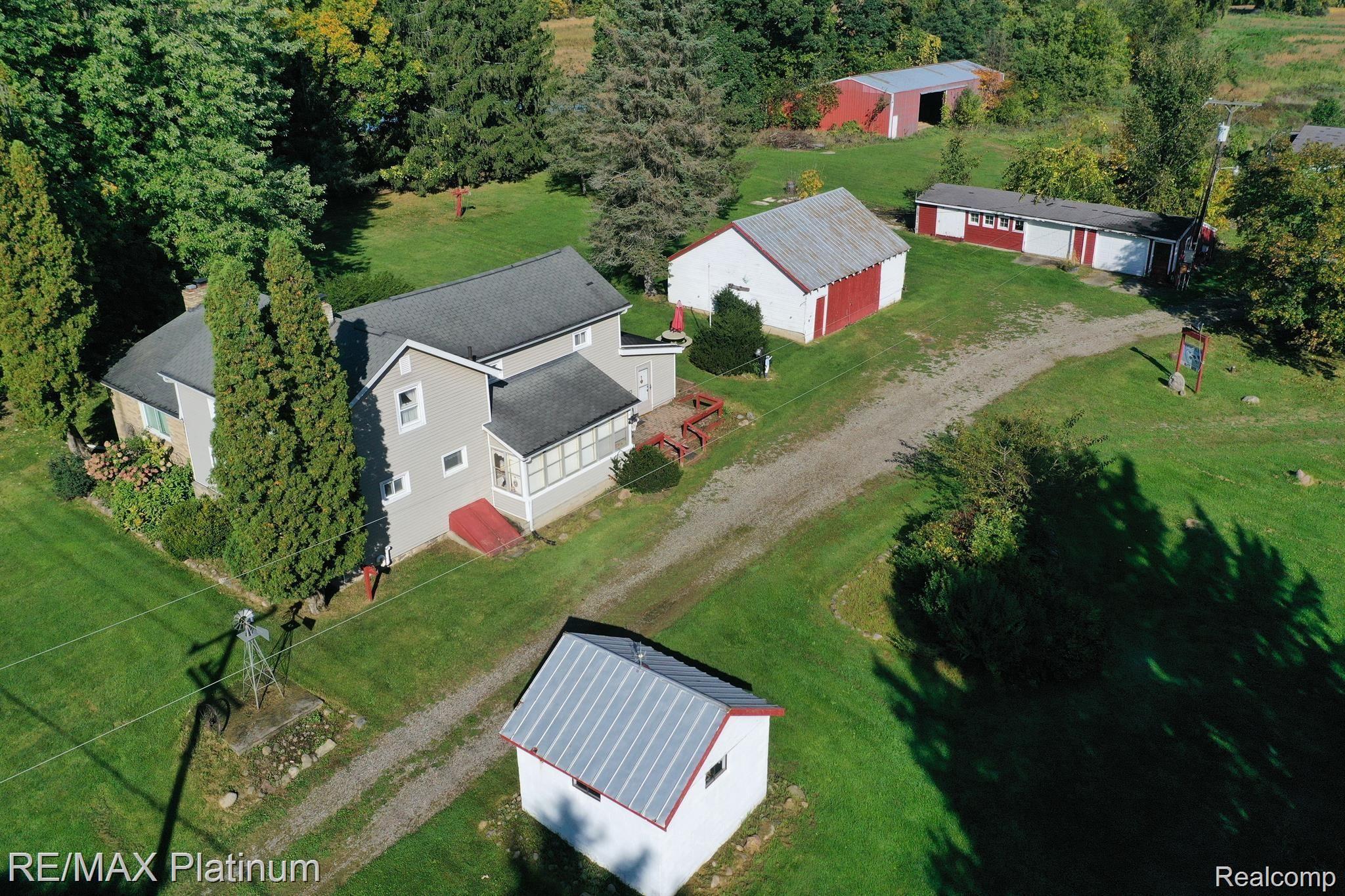 4436 East Rolston Road Linden, MI 48451 - Photo 1 of 40 Overhead Satelite Shot
(See Pole barn top right)