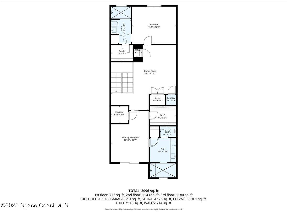 1010 Wave Crest Avenue Indialantic, FL 32903 - Photo 49 of 53 03-JPEG 3RD FLOOR - DIMENSIONS