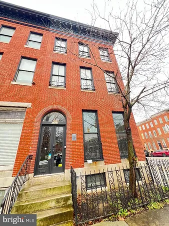 a front view of a building