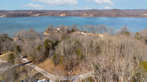 a view of lake with mountain