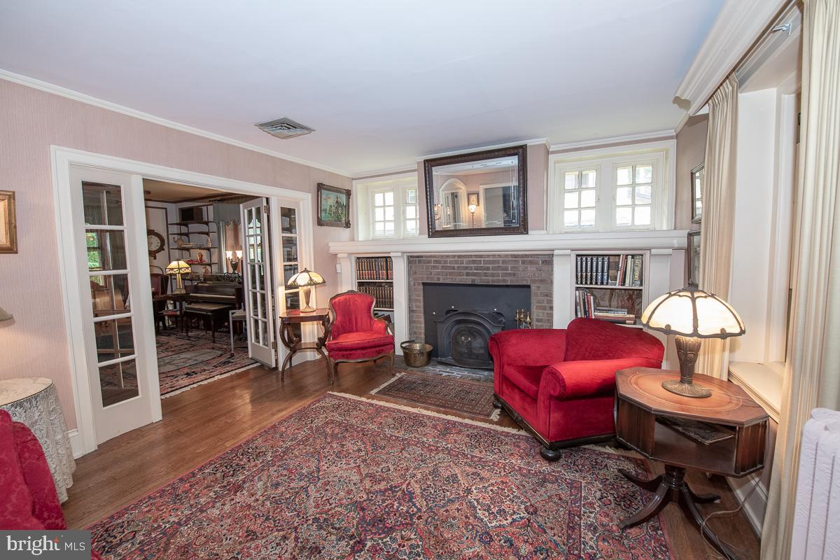 105 Llanfair Road Ardmore, PA 19003 - Photo 3 of 33 Living Room looking into Den