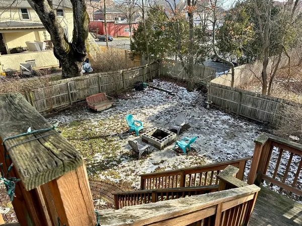 a view of outdoor space with seating area