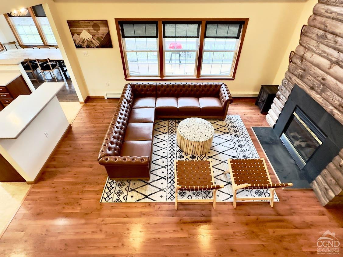 90 Cramer Road Jewett, NY 12444 - Photo 4 of 50 a living room with furniture and a fireplace
