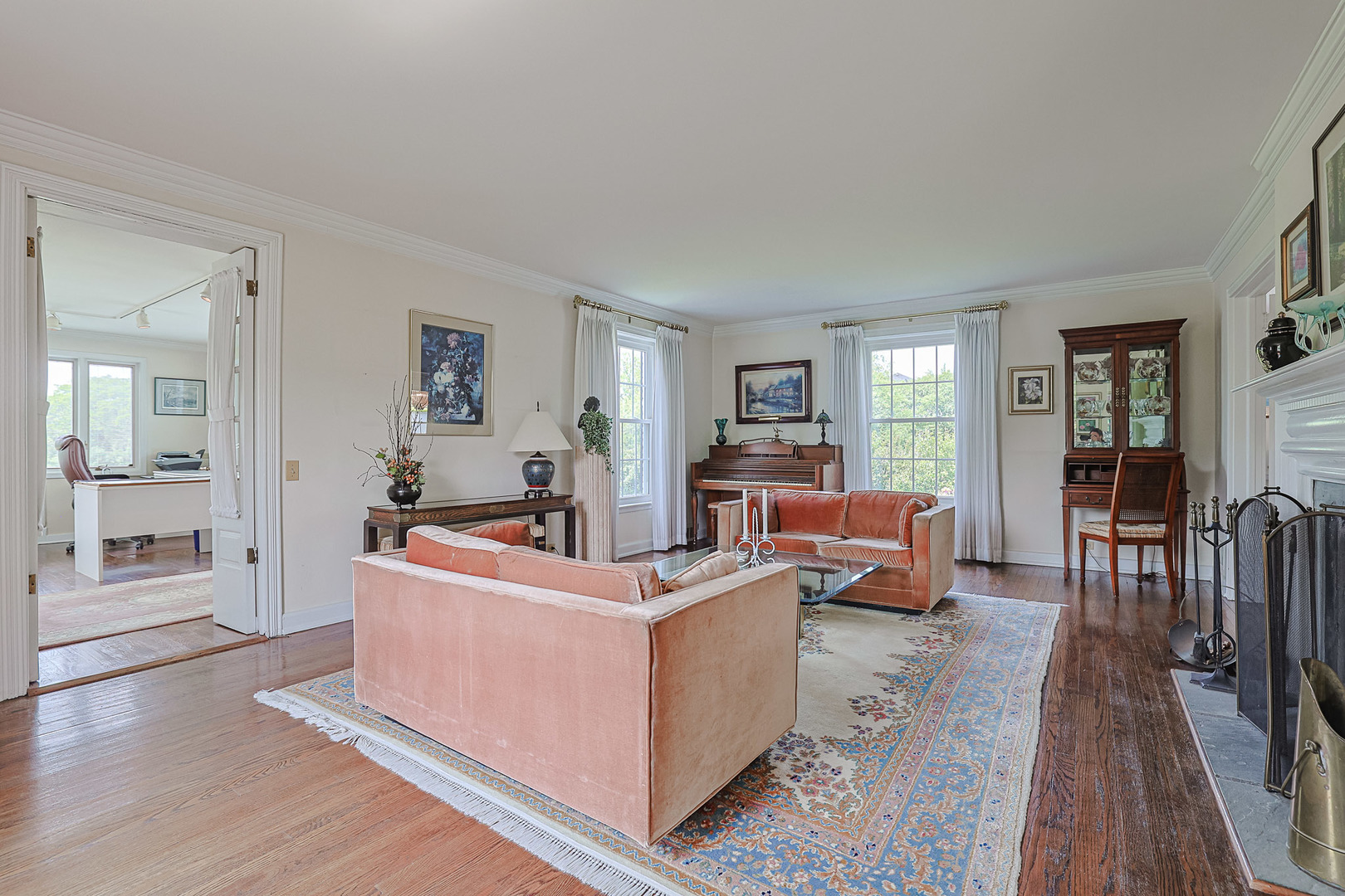1596 West Palatine Road Inverness, IL 60067 - Photo 10 of 49 a living room with furniture and a wooden floor