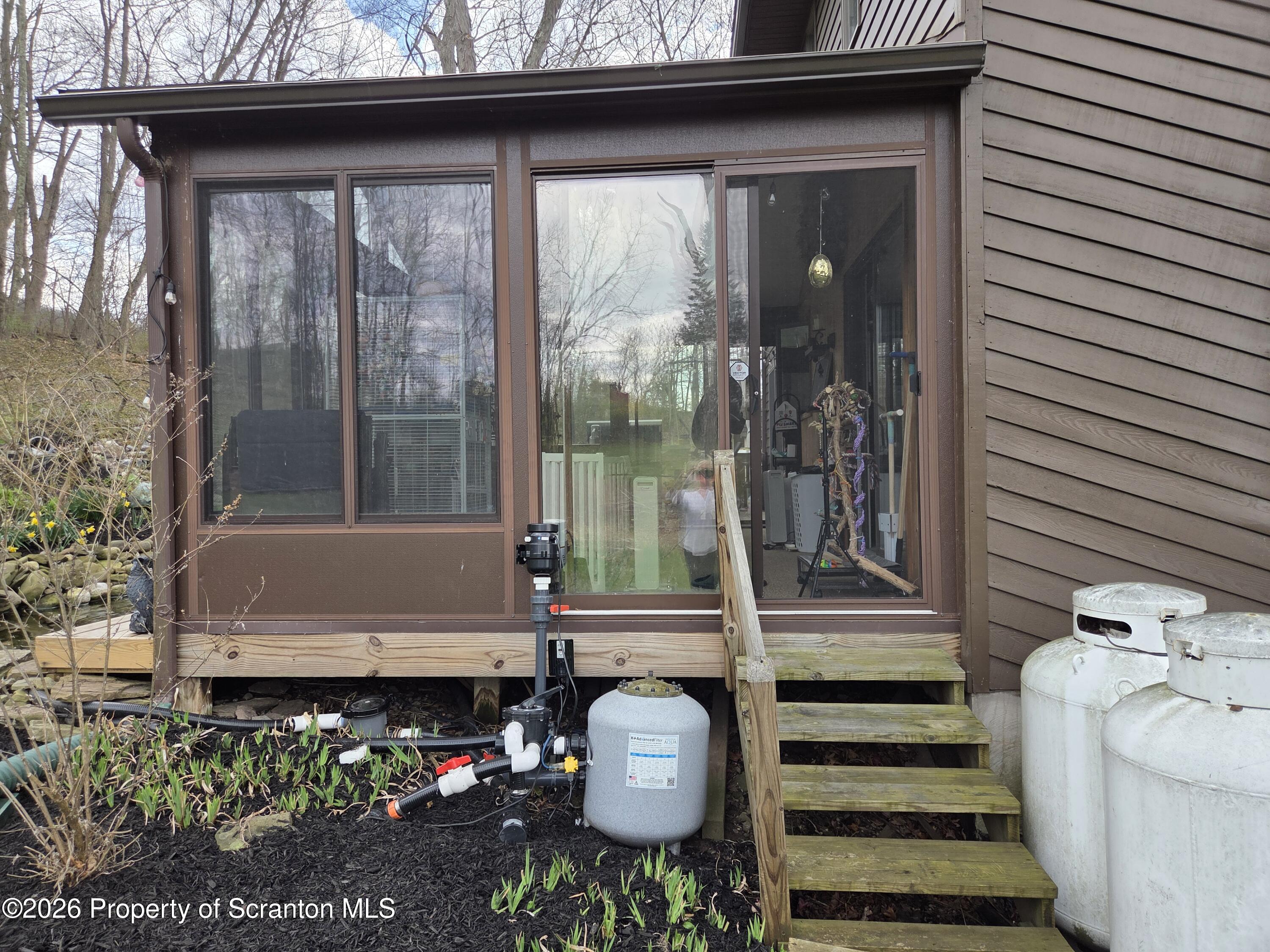 142 Dark Hollow Road Tunkhannock, PA 18657 - Photo 5 of 35 Sunporch Door