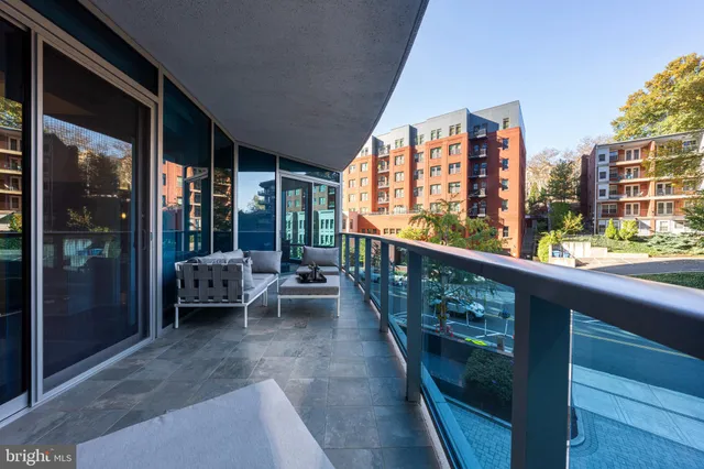 a view of a dining area with furniture